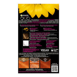 GARNIER OLIA PERMANENT HAIR COLOR NO AMMONIA 7.40 INTENSIVE COPPER