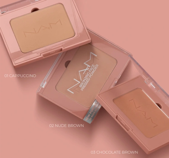 NAM Bronzing Face Compact Bronzer 01 Cappuccino 10 g
