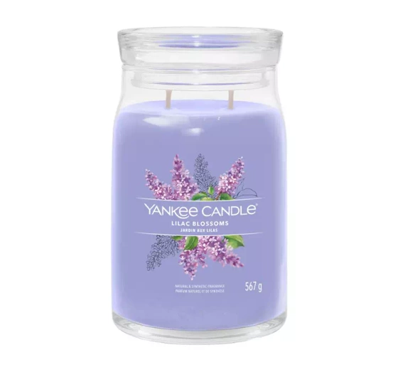 YANKEE CANDLE SIGNATURE SCENTED CANDLE LILAC BLOSSOM  567G