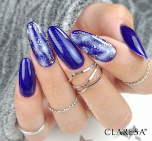 CLARESA SOAK OFF HYBRID NAIL POLISH GALAXY NAVY BLUE 5ML