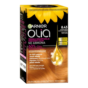 Garnier Olia permanent hair color no ammonia 8.43 Intense Golden Copper