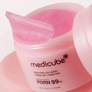 Medicube PDRN Pink Collagen Toner Gel Pads, Pack of 70