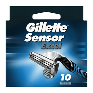 GILLETTE SENSOR EXCEL RAZOR BLADE REFILLS 10 PIECES