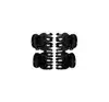 DONEGAL 9930 MINI HAIR CLAW CLIPS BLACK 4 PCS