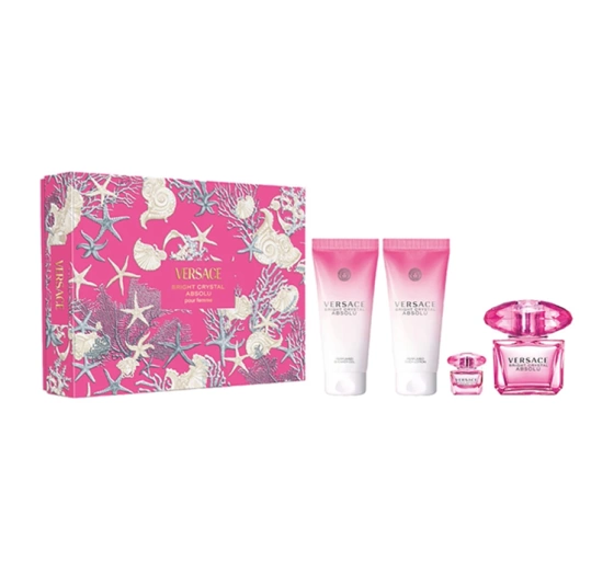 Click on photo to zoom it VERSACE BRIGHT CRYSTAL ABSOLU EAU DE PARFUM SPRAY 90ML + 5ML + GEL 100ML + LOTION 100ML