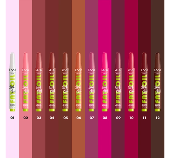 NYX PROFESSIONAL MAKEUP FAT OIL SLICK CLICK LIP BALM 10 DOUBLE TAP 2G