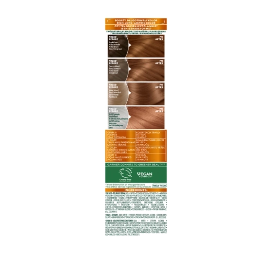 GARNIER COLOUR NATURALS PERMANENT HAIR DYE 6.41 GOLDEN AMBER