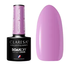 CLARESA SOAK OFF HYBRID NAIL POLISH SUMMER STORIES 7 5ML