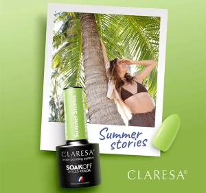 CLARESA SOAK OFF HYBRID NAIL POLISH SUMMER STORIES 3 5ML