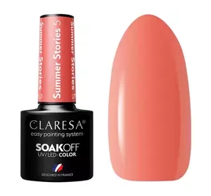 CLARESA SOAK OFF HYBRID NAIL POLISH SUMMER STORIES 5 5ML
