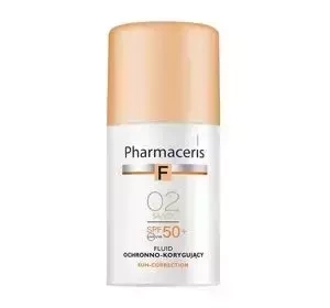 PHARMACERIS F SUN CORRECTION PROTECTIVE-CORRECTIVE FLUID FOUNDATION SPF 50+ 02 SAND 30ML