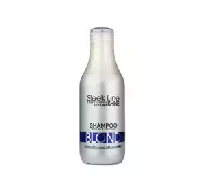 STAPIZ SLEEK LINE BLOND SHAMPOO FOR BLOND GRAY AND BLEACHED HAIR WITH SILK 300ML