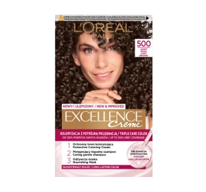 LOREAL EXCELLENCE CREME HAIR COLOUR 5.00 LIGHT BROWN