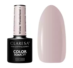CLARESA SOAK OFF HYBRID NAIL POLISH WINTER WONDERLAND 4 5G