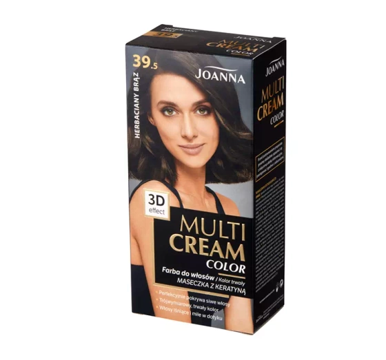 JOANNA MULTI CREAM COLOR PERMANENT HAIR DYE 39.5 TEA BROWN