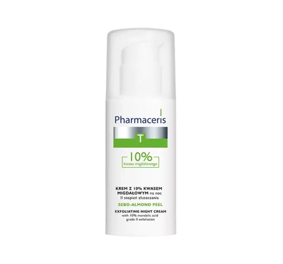 PHARMACERIS T SEBO ALMOND PEEL NIGHT CREAM WITH 10% MANDELIC ACID 50ML