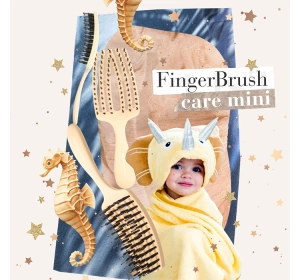 OLIVIA GARDEN FINGERBRUSH CARE MINI KIDS HAIR BRUSH YELLOW