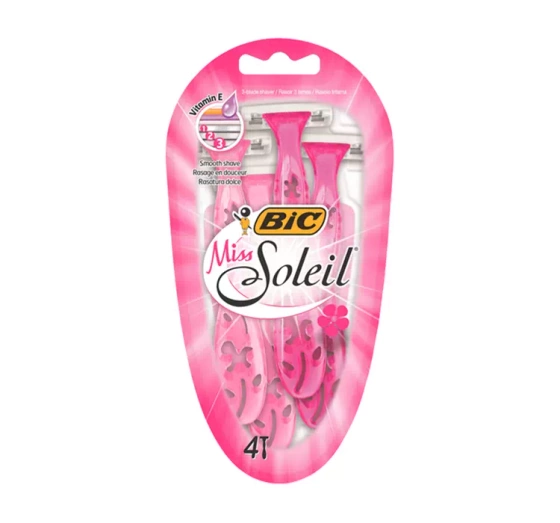 BIC MISS SOLEIL DISPOSABLE WOMEN'S RAZORS 4 PCS