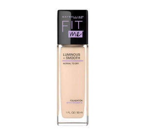 MAYBELLINE FIT ME LUMINOUS + SMOOTH FOUNDATION 110 PORCELAIN 30ML 