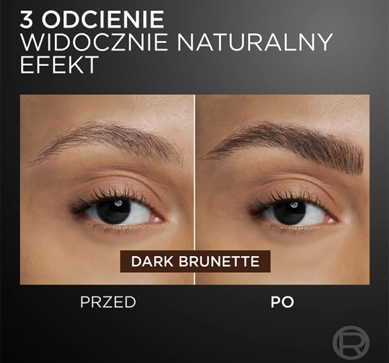 Click on photo to zoom it L'Oréal Paris Faux Brow Dual-Ended Eyebrow Marker Dark Brunette 1ml
