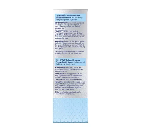 NIVEA CELLULAR HYALURON FACE SERUM HYALURONIC 30ML