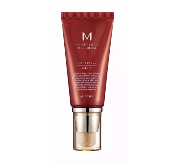 MISSHA PERFECT COVER BB-CREAM SPF42 NO	21 LIGHT BEIGE 50ML