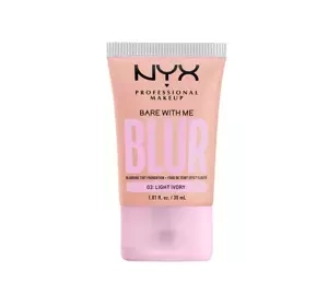 NYX PROFESSIONAL BARE WITH ME BLUR TINT FOUNDATION 03 LIGHT IVORY 30ML