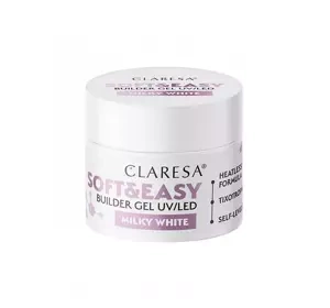 CLARESA SOFT & EASY BUILDER GEL UV/LED MILKY WHITE 12G