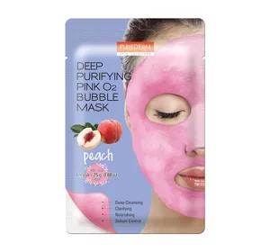 PUREDERM DEEP PURIFYING BUBBLE MASK PEACH