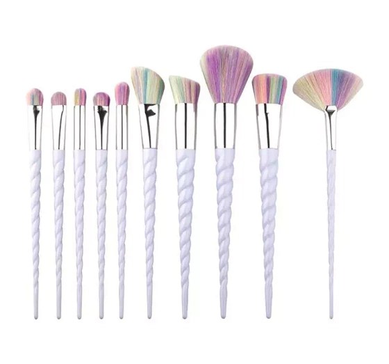 MAKEUP BRUSH SET UNICORN 10 PIECES 