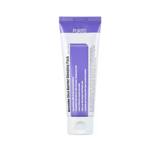 PURITO DERMIDE CICA BARRIER SLEEPING PACK REGENERATING NIGHT CREAM WITH CENTELLA ASIATICA  80ML