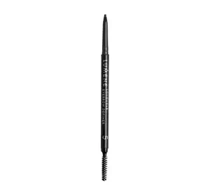LUMENE LONGWEAR EYEBROW DEFINER VEGAN AUTOMATIC BROW PENCIL 5 DARK BROWN 0.09G