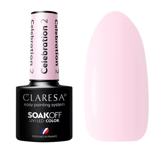 CLARESA SOAK OFF HYBRID NAIL POLISH CELEBRATION 2 5G