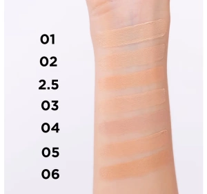EVELINE LIQUID CAMOUFLAGE CONCEALER WITH HYALURONIC ACID  02 LIGHT VANILLA 7ML
