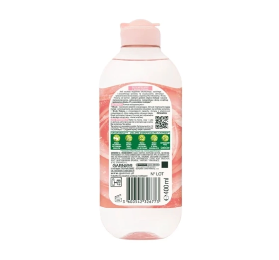 GARNIER SKIN NATURALS MICELLAR LIQUID WITH ROSE WATER 400ML