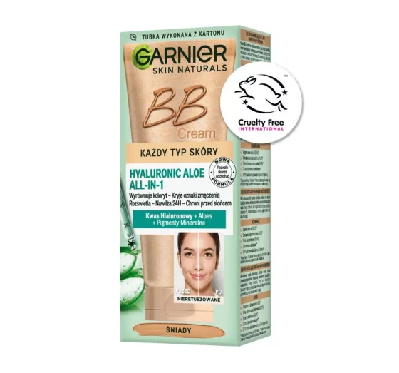 GARNIER SKIN NATURALS HYALURONIC ALOE ALL-IN-1 MOISTURIZING BB CREAM MEDIUM 50ML 