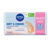 NIVEA BABY SOFT&CREAM BABY WIPES BIODEGRADABLE MULTI PACK 4 x 57 PCS