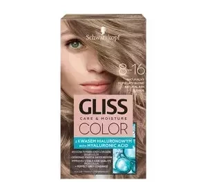 GLISS CARE & MOISTURE COLOR PERMANENT HAIR DYE WITH HYALURONIC ACID 8-16