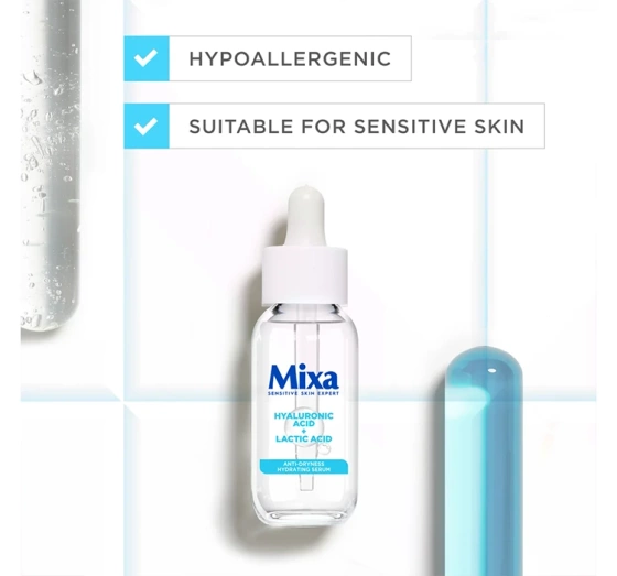 MIXA HYYDRATION BOOSTER SERUM  HYALURONIC ACID + LACTIC ACID 30ML