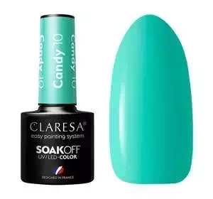 CLARESA SOAK OFF UV HYBRID NAIL POLISH CANDY 10 5ML