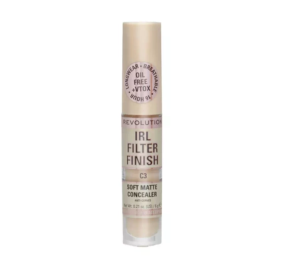 MAKEUP REVOLUTION IRL FILTER FINISH FACE CONCEALER C3 6G
