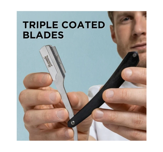 WILKINSON SWORD CLASSIC PREMIUM STRAIGHT RAZOR FOR MEN + 5 INTERCHANGEABLE BLADES