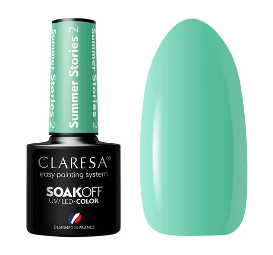 CLARESA SOAK OFF HYBRID NAIL POLISH SUMMER STORIES 2 5ML