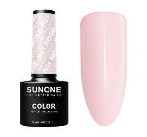 SUNONE COLOUR UV/LED GEL POLISH R01 ROSE 5ML
