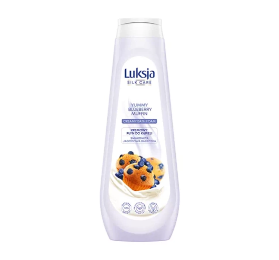 LUKSJA SILK CARE YUMMY BLUEBERRY MUFFIN CREAMY BATH FOAM 900ML