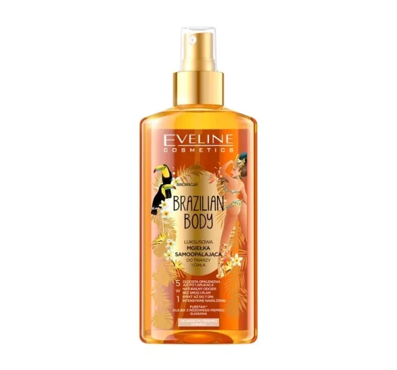 EVELINE BRAZILIAN BODY 5IN1 SELF-TANNING FACE AND BODY MIST 150ML