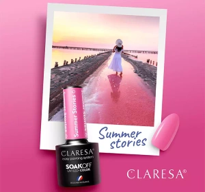 CLARESA SOAK OFF HYBRID NAIL POLISH SUMMER STORIES 6 5ML