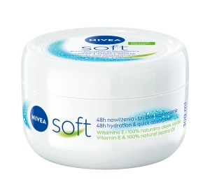 NIVEA Soft Intensely Moisturising Face, Body, and Hand Cream, 300 ml