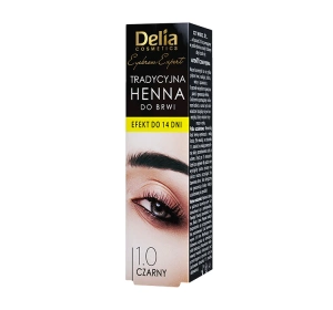 DELIA TRADITIONAL HENNA BROW TINT BLACK 1.0