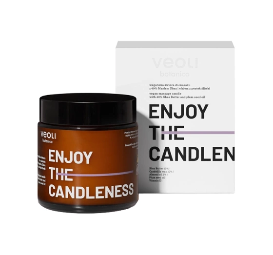 VEOLI BOTANICA WEGAŃSKA ŚWIECA DO MASAŻU ENJOY THE CANDLESS 100ML